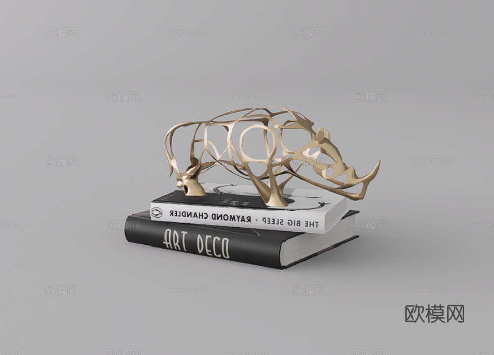 雕塑摆件su模型