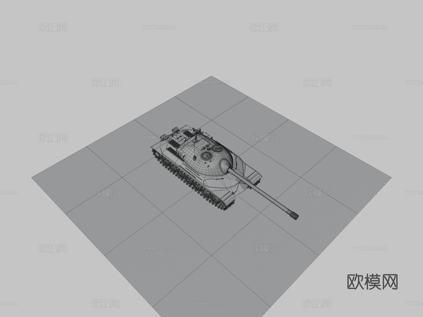 坦克JS73d模型下载（渲染图3）