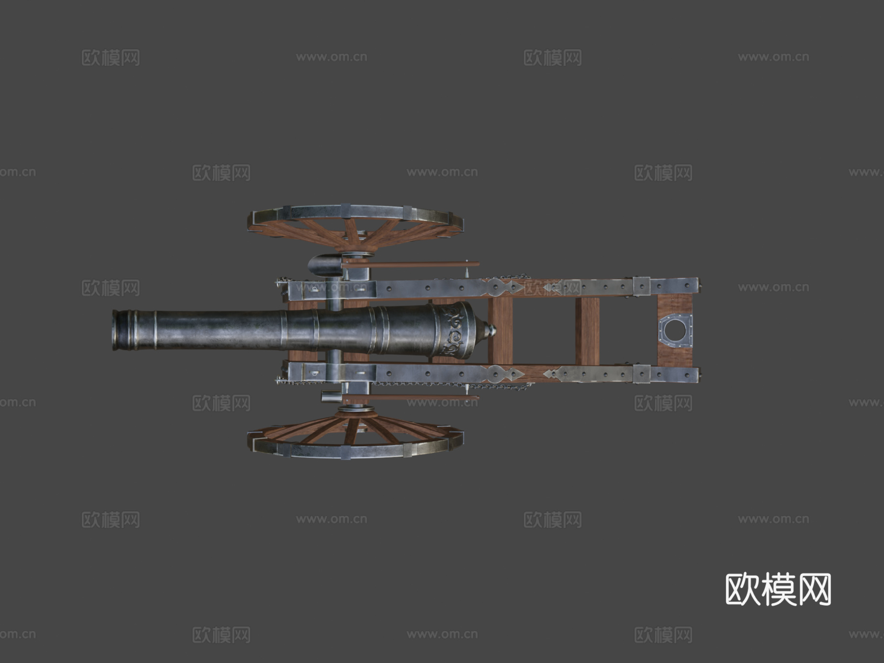 炮CG模型3d模型下载（渲染图6）