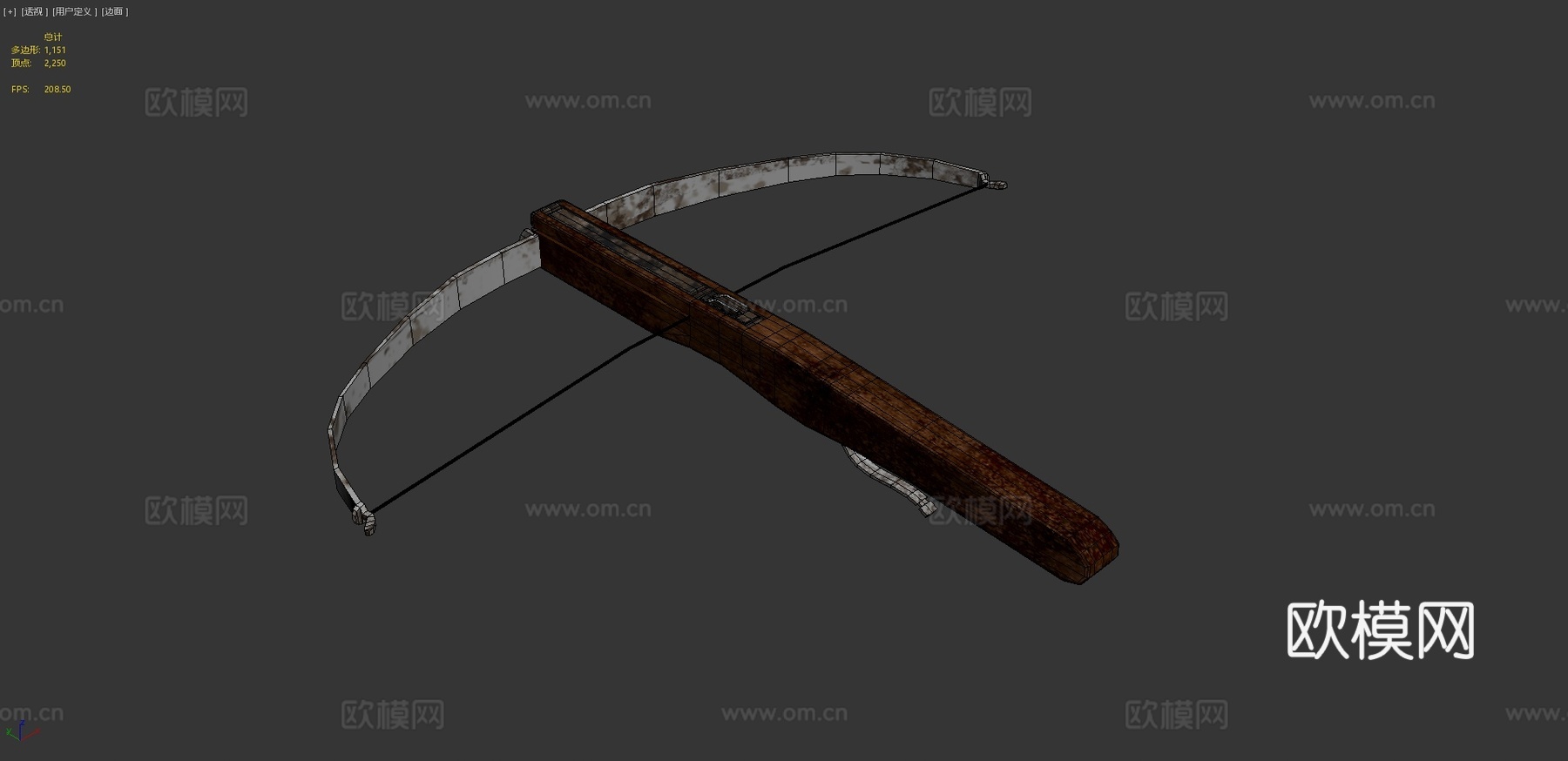 弩CG模型3d模型下载（渲染图4）