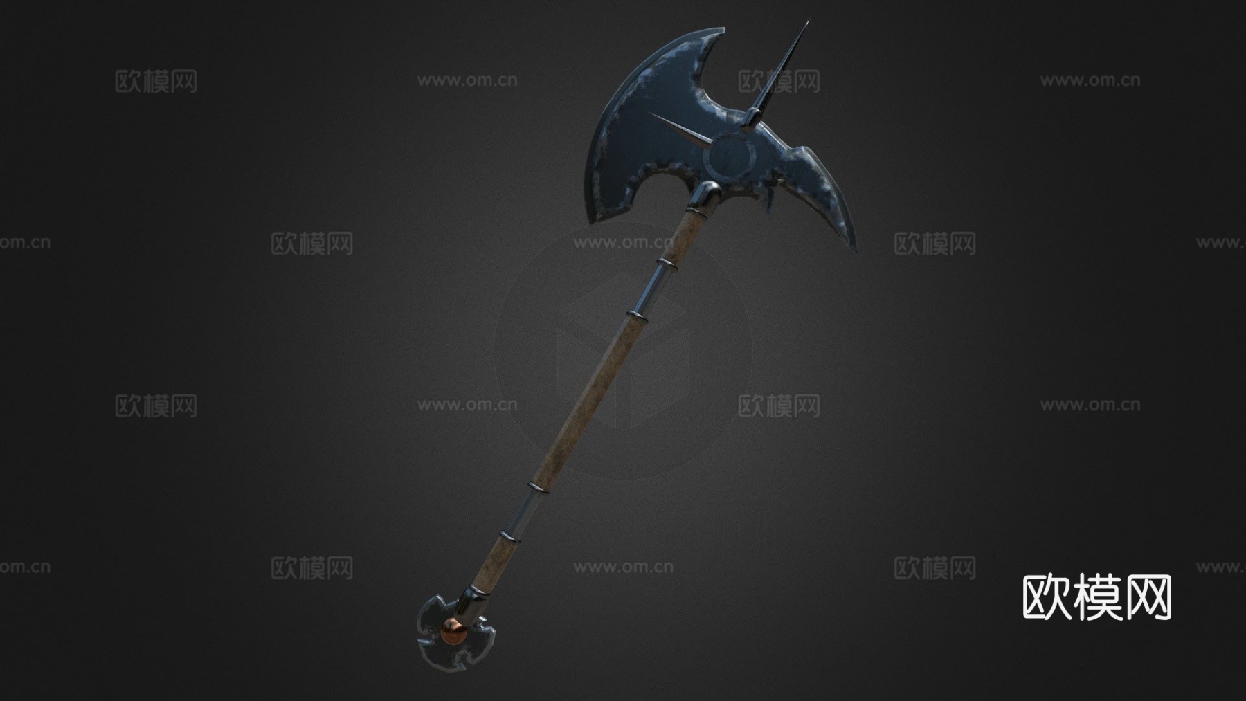斧头3d模型下载（渲染图1）