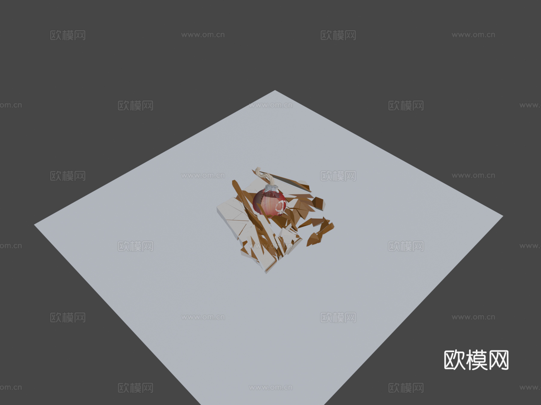 吉格斯炸弹3d模型下载（渲染图7）