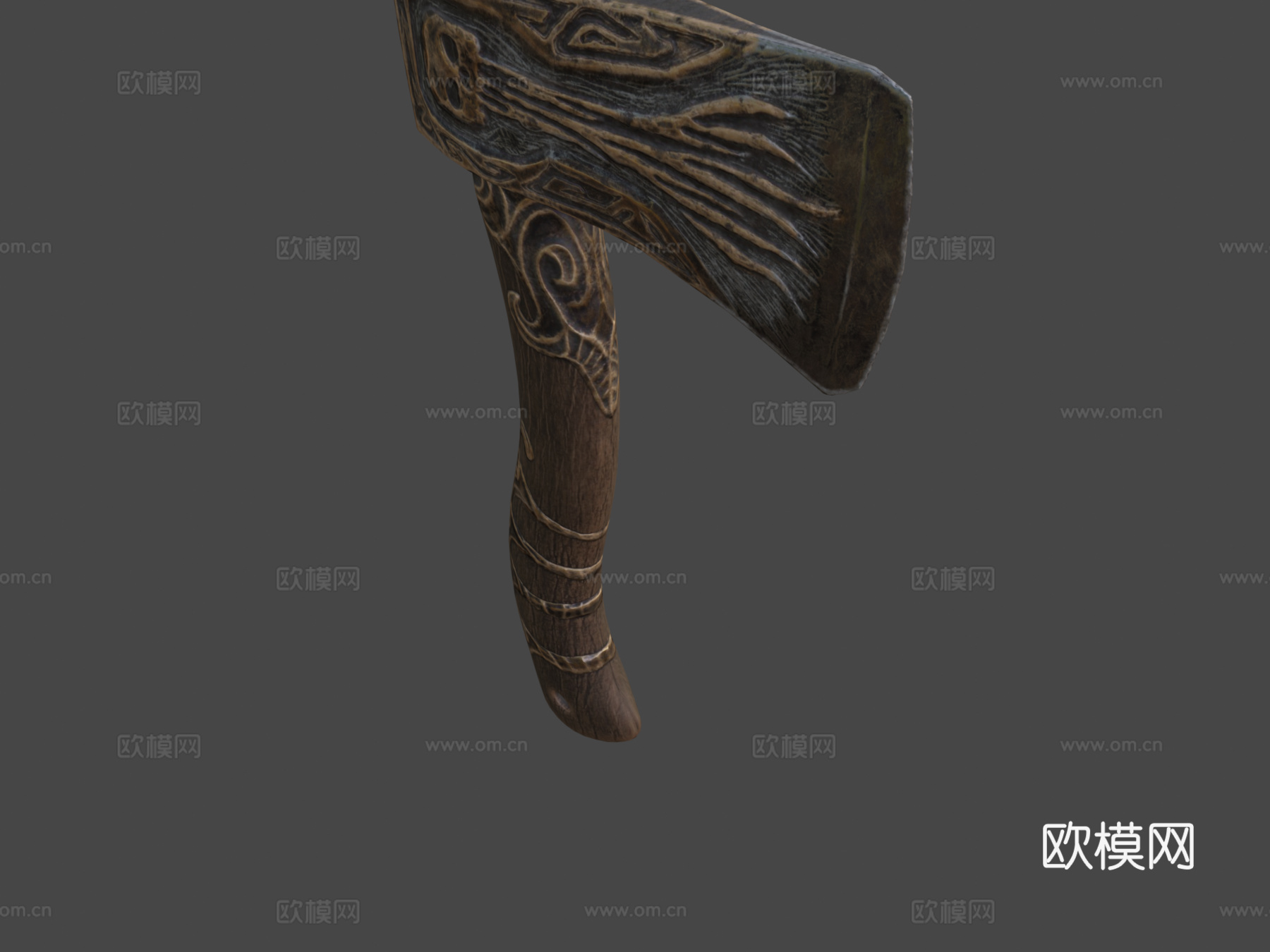 诅咒财宝手斧3d模型下载（渲染图5）