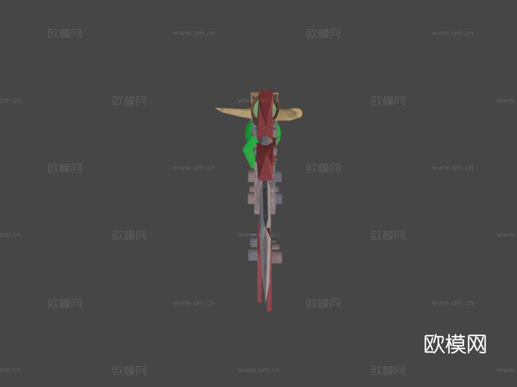 莫克砍刀3d模型下载（渲染图5）