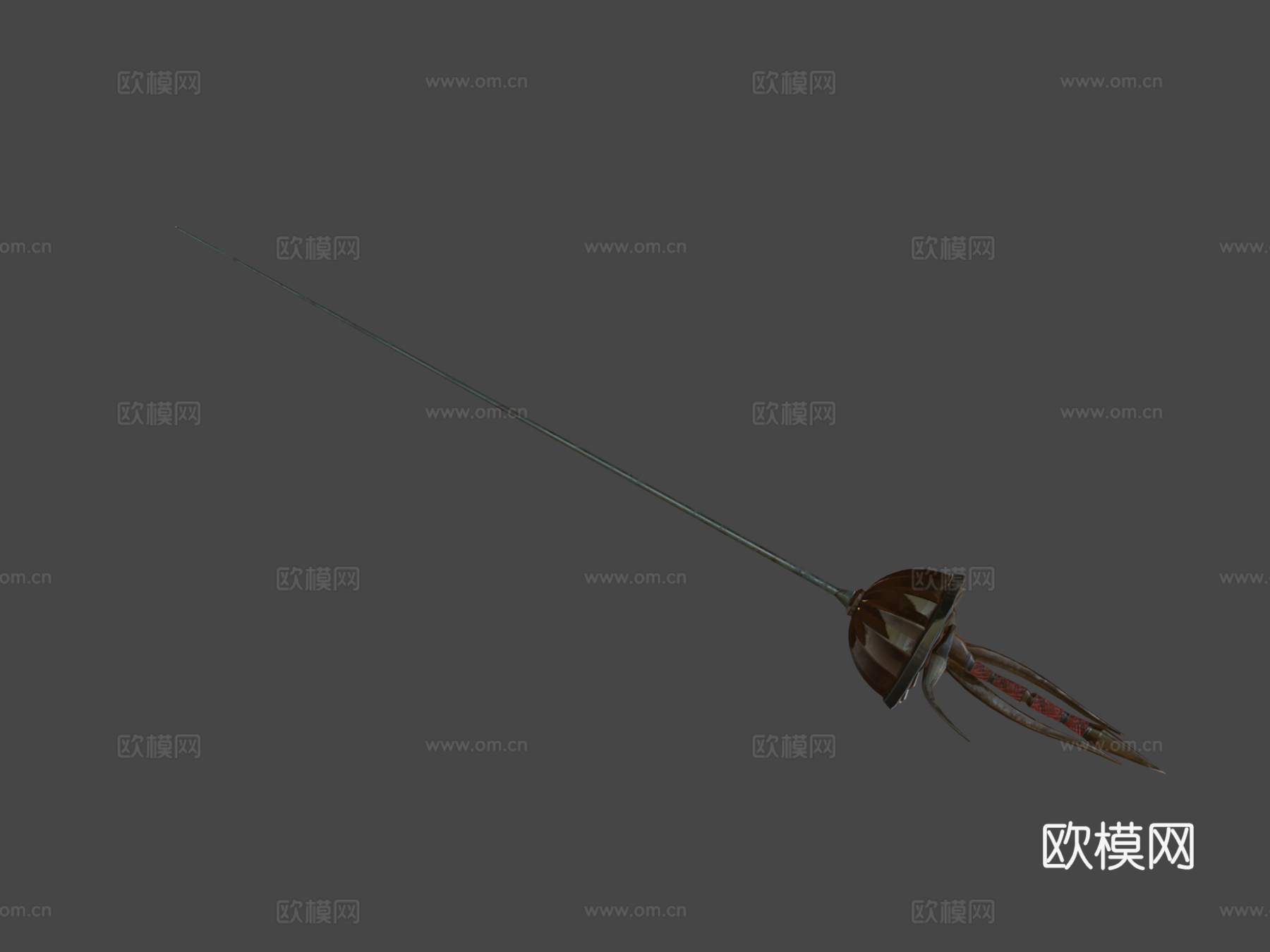 死亡猎人细剑第三级3d模型下载（渲染图1）