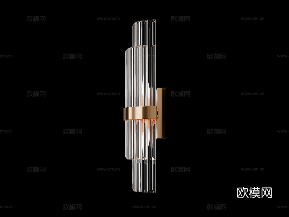 Cloyd 轻奢壁灯3d模型下载（渲染图3）