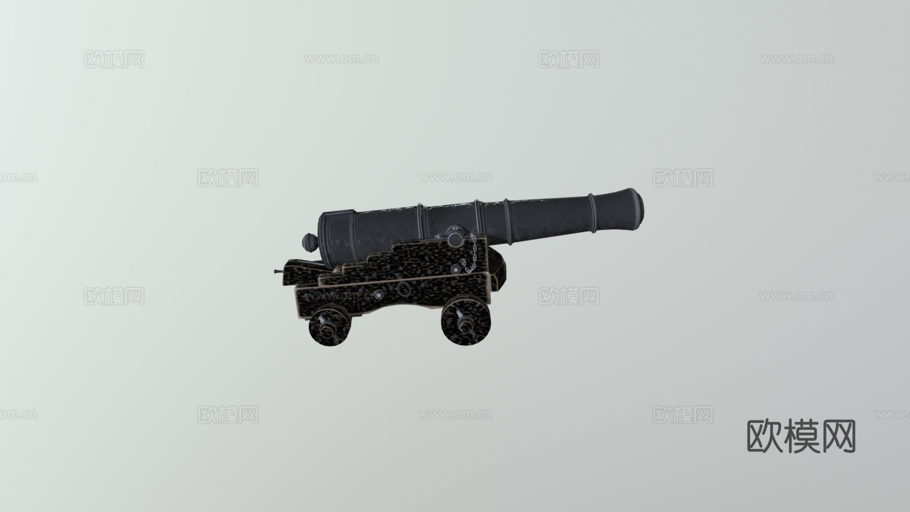 暗黑磅级舰炮3d模型下载（渲染图1）