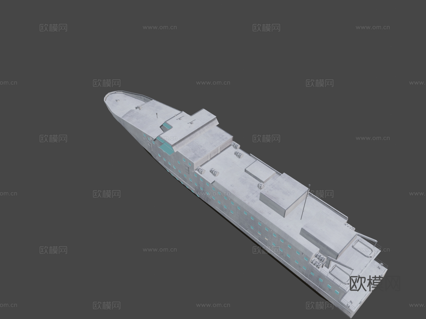 卡朗特科克号船3d模型下载（渲染图5）