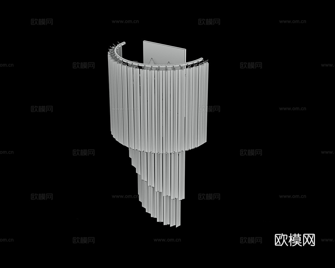 Cloyd 轻奢壁灯3d模型下载（渲染图3）