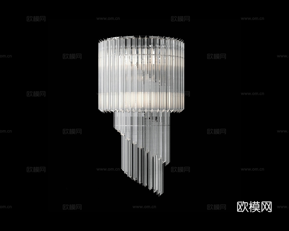Cloyd 轻奢壁灯3d模型下载（渲染图1）