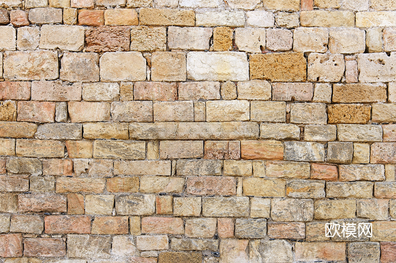 规则自然形态干垒石，毛石墙面44