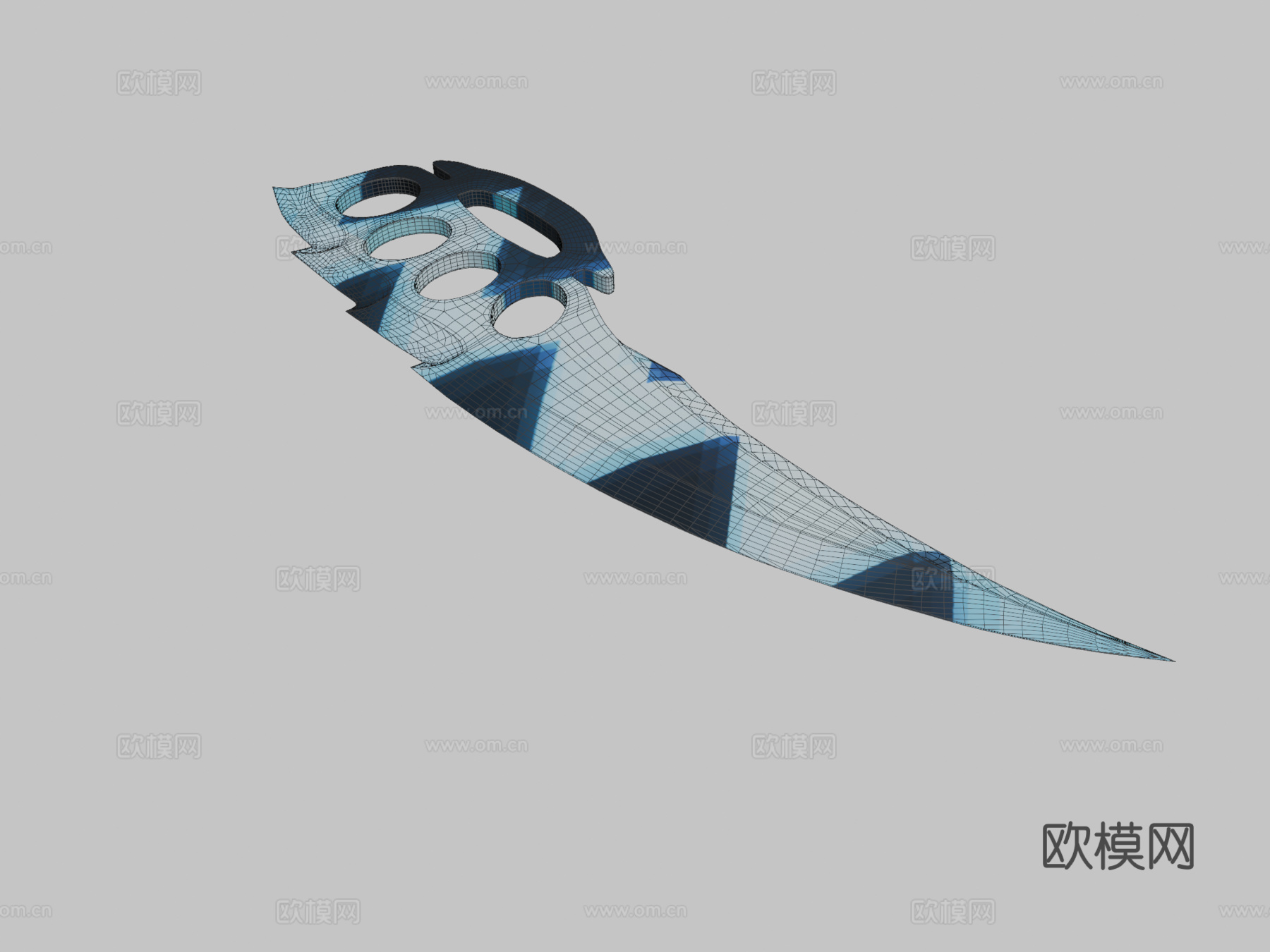 指节刀质子3d模型下载（渲染图2）