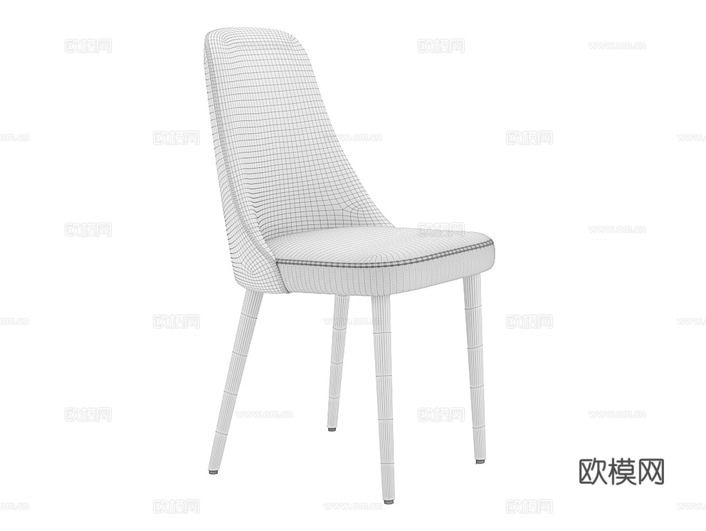 MEBELFORM 灰色餐椅3d模型下载（渲染图3）