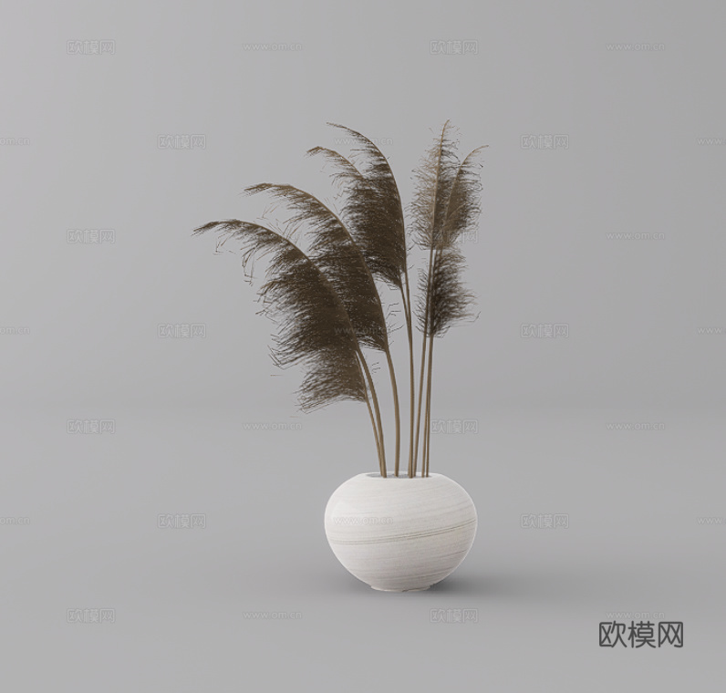 花瓶摆件su模型