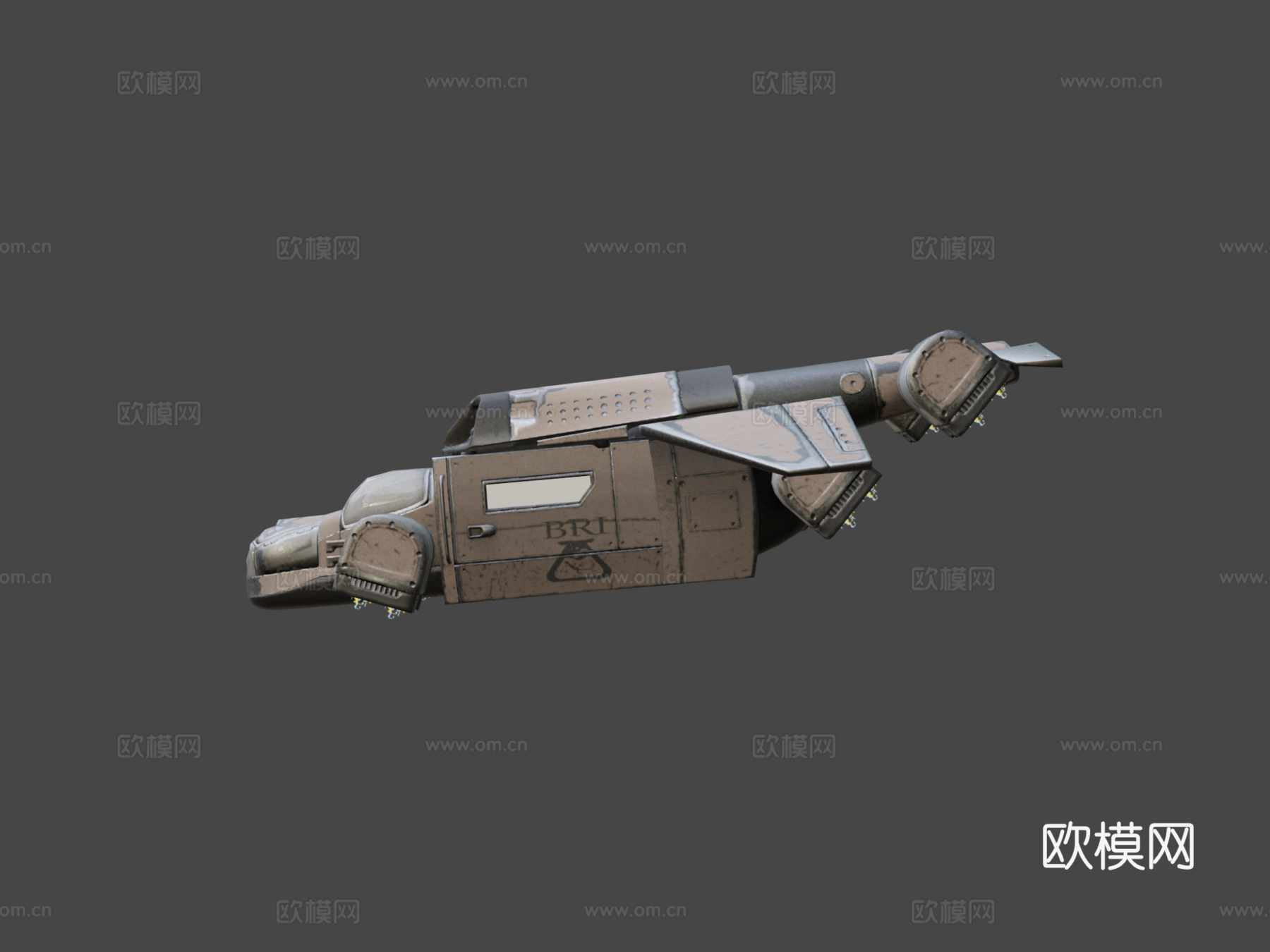 运输舰3d模型下载（渲染图8）