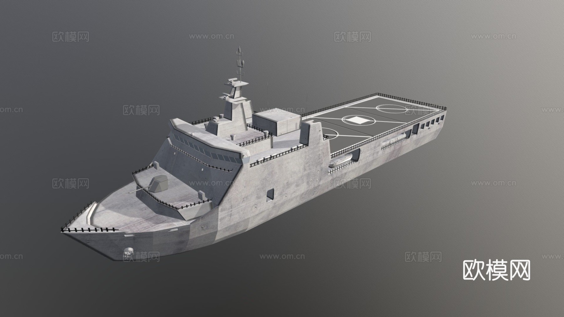 班达亚齐船3d模型下载（渲染图1）