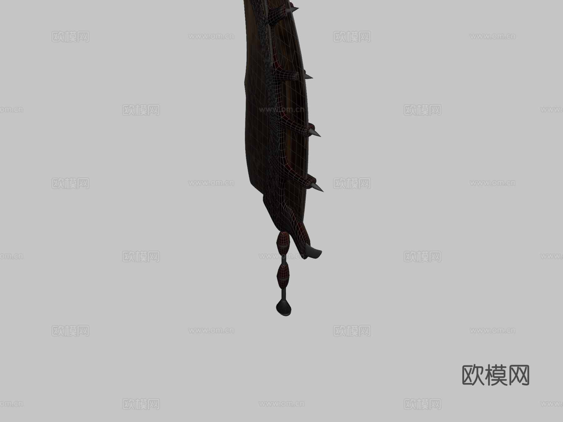 三龙爪巨剑修订版3d模型下载（渲染图2）