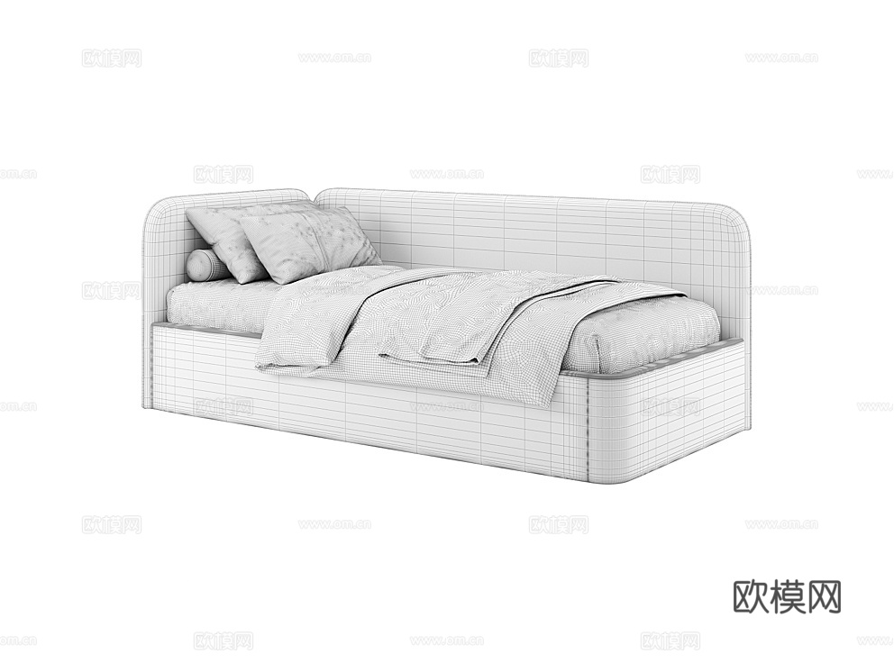 MEBELFORM 儿童床 沙发床3d模型下载（渲染图3）