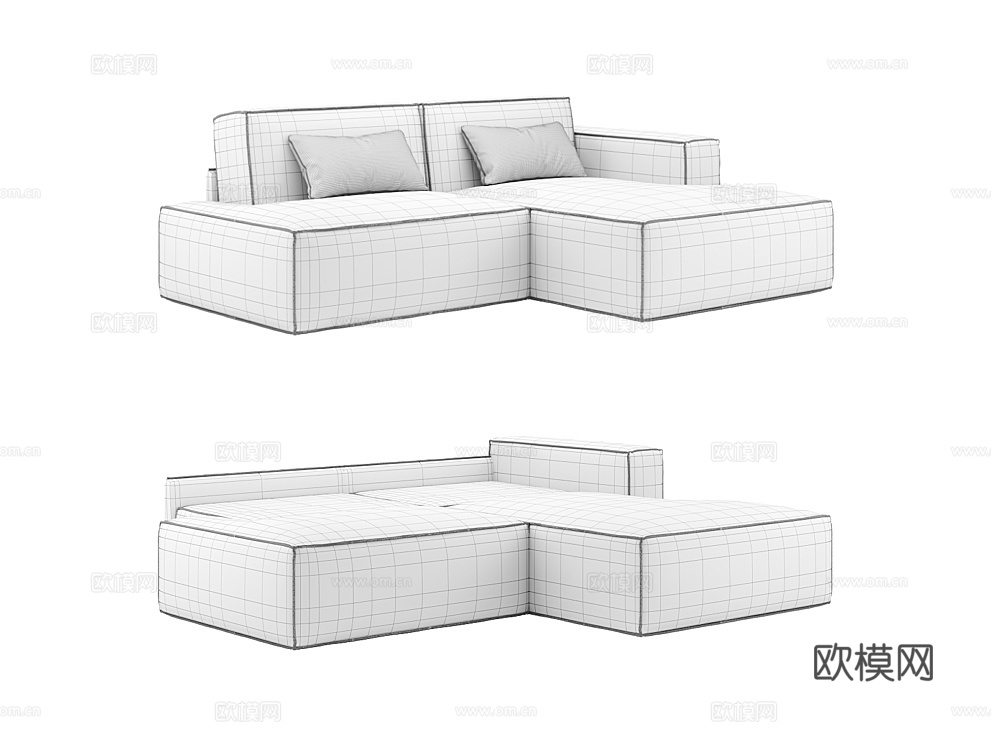 MEBELFORM 二人沙发 沙发床3d模型下载（渲染图5）
