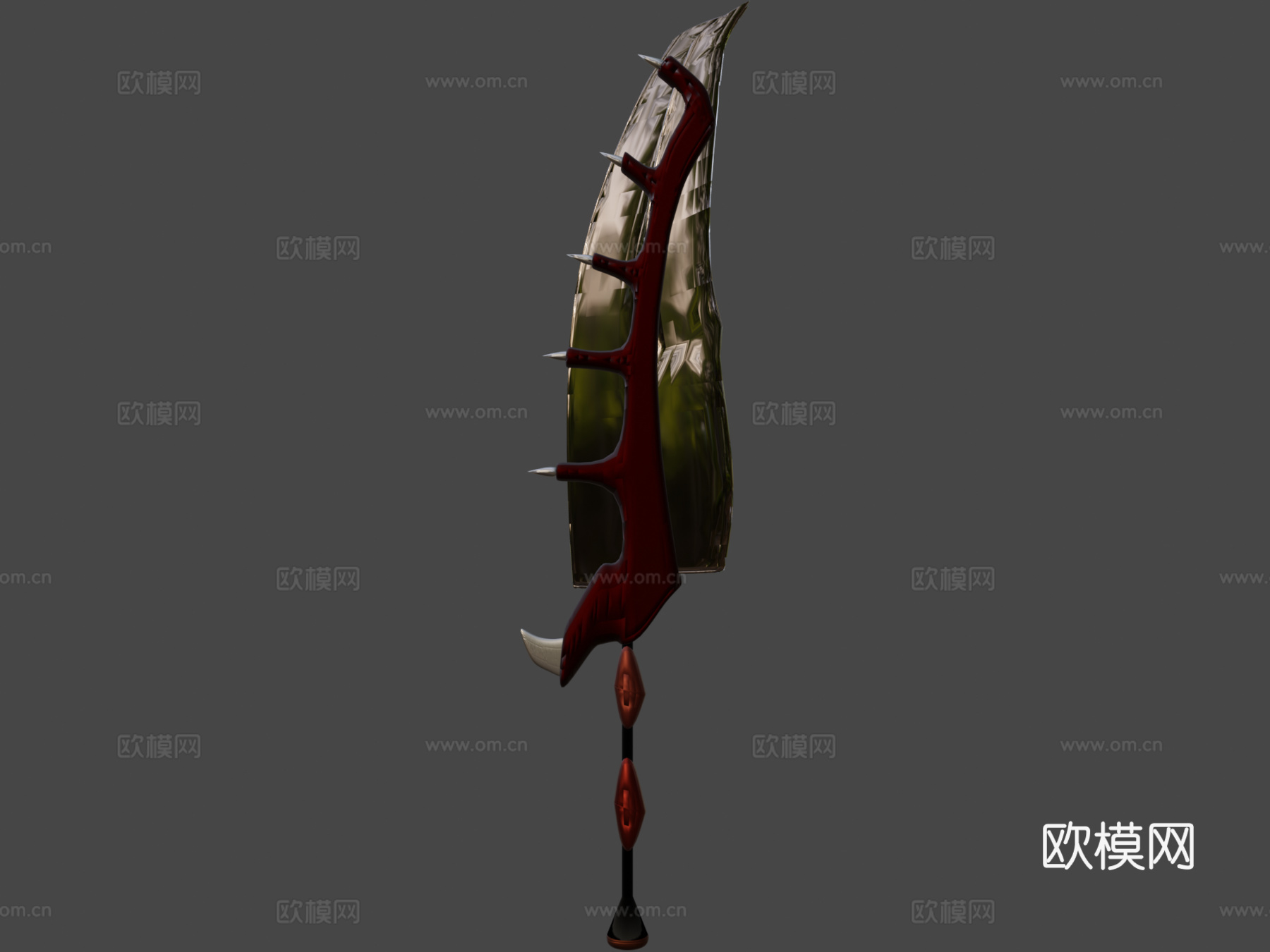 三龙爪巨剑修订版3d模型下载（渲染图8）