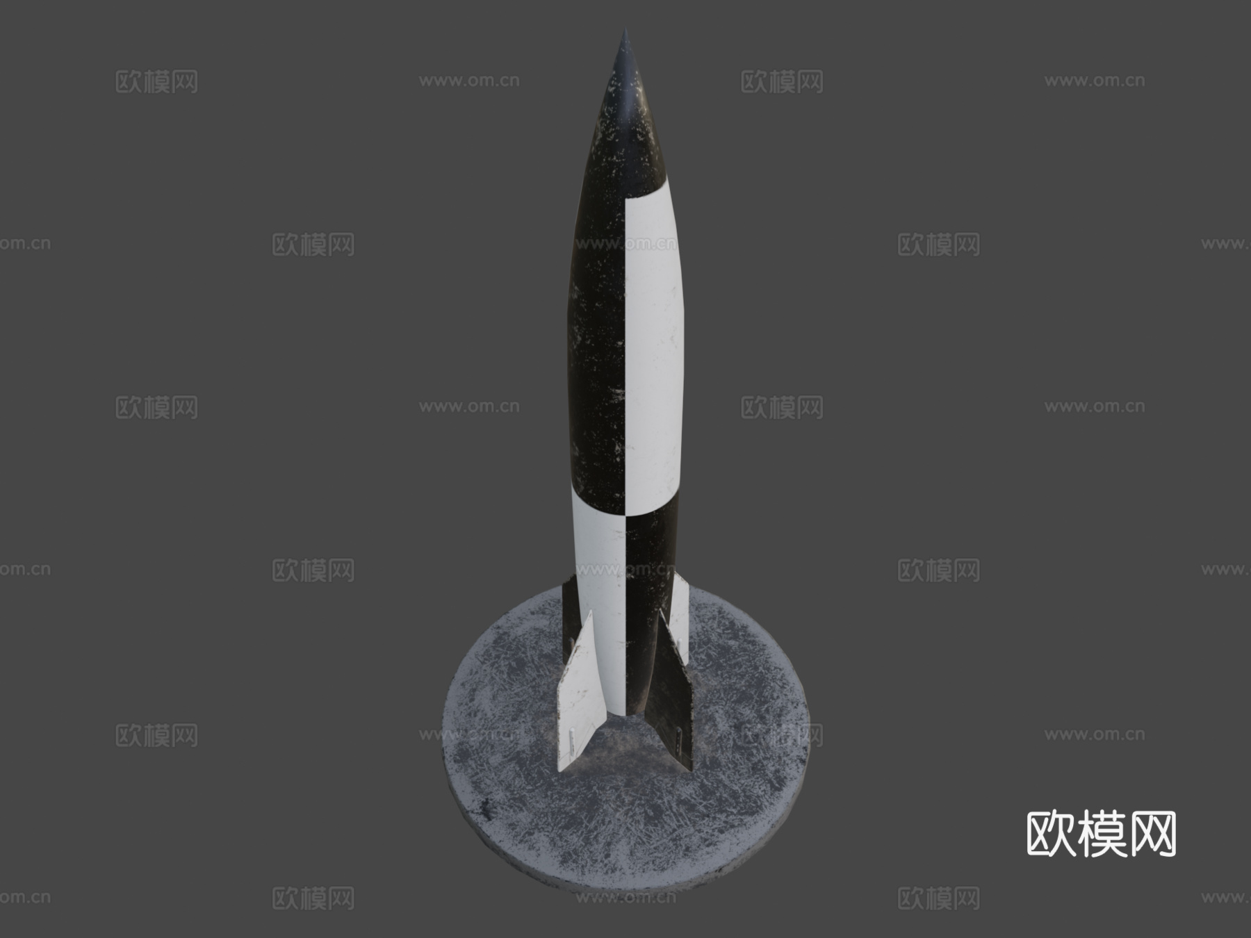 A4V2火箭3d模型下载（渲染图7）
