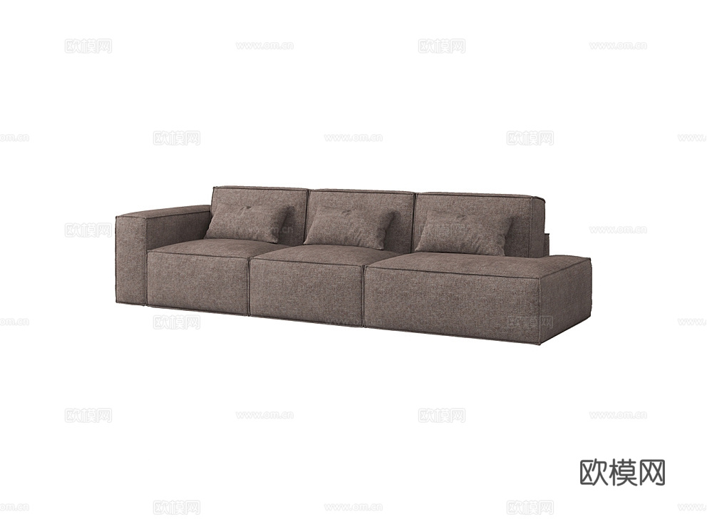 MEBELFORM 三人沙发 沙发床3d模型下载（渲染图1）
