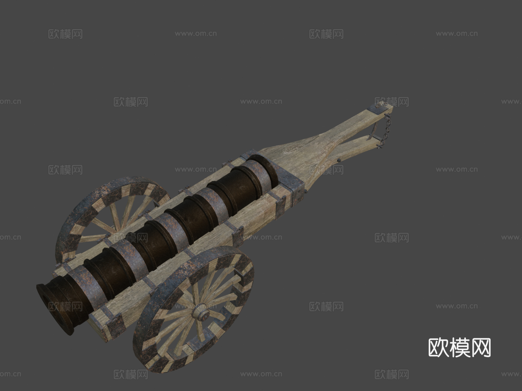 炮CG模型3d模型下载（渲染图8）
