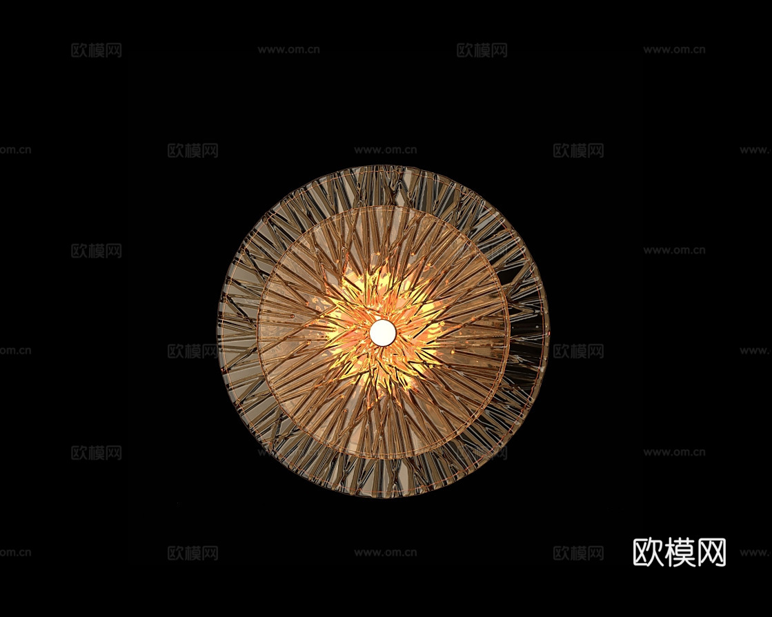 Cloyd 轻奢壁灯3d模型下载（渲染图1）