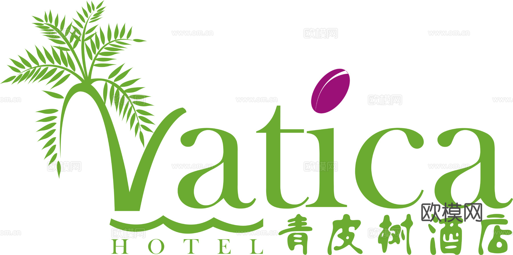 青皮树酒店，酒店旅馆logo下载