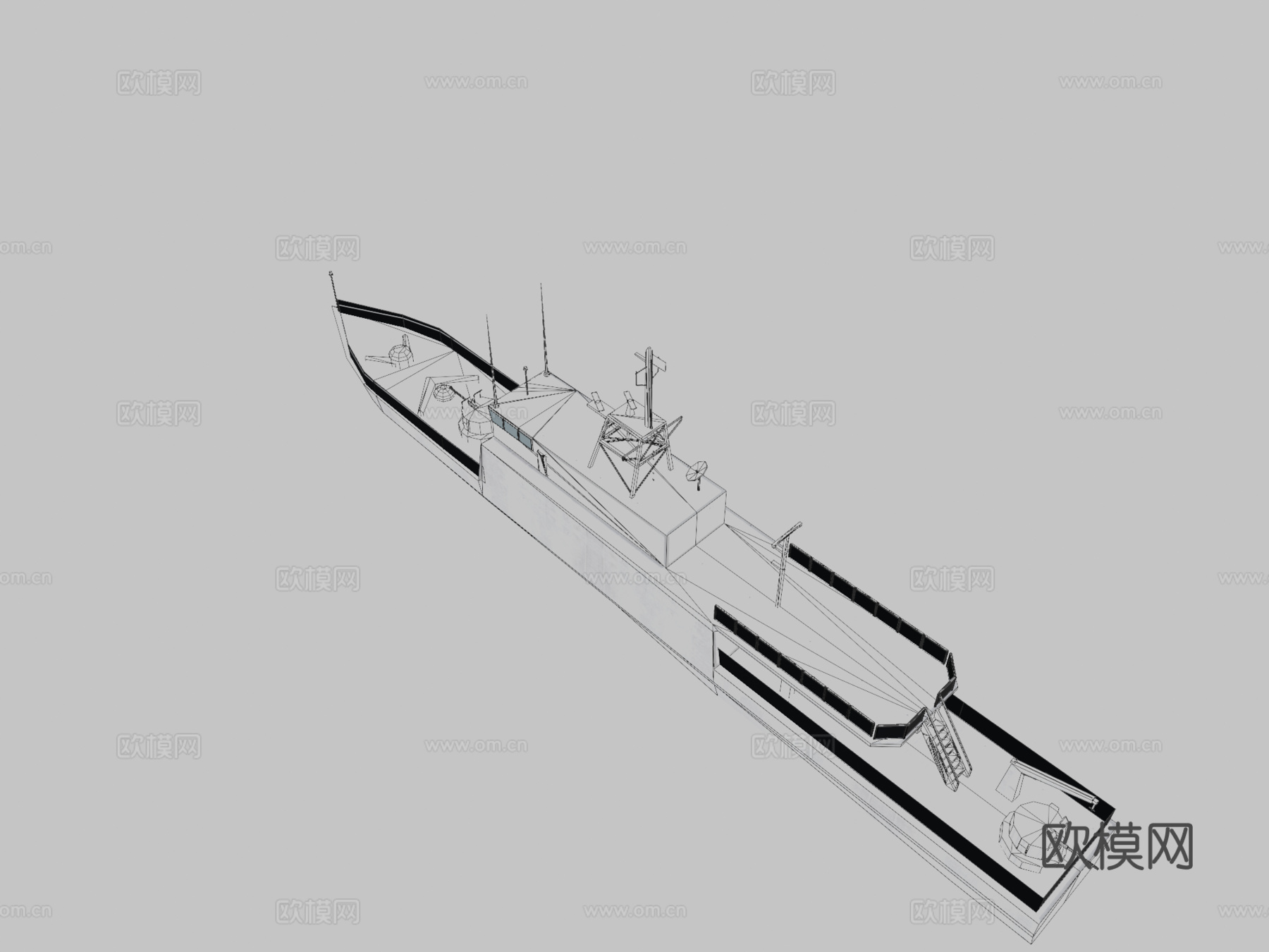 KERAPU船3d模型下载（渲染图2）