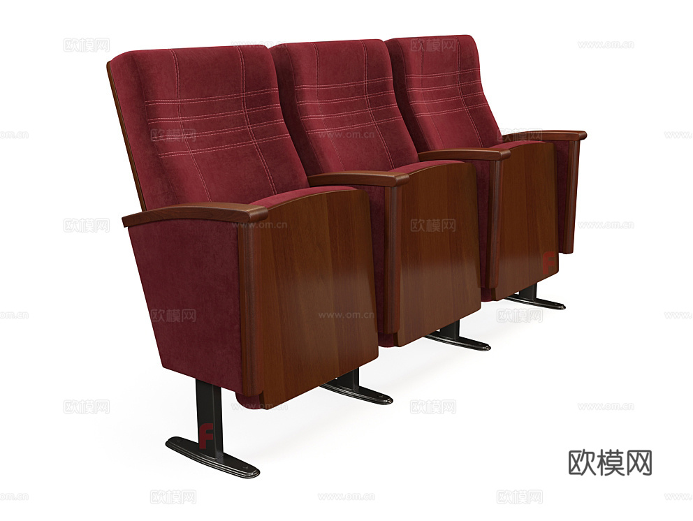 Furnitrade 联排椅 电影椅子3d模型下载（渲染图4）