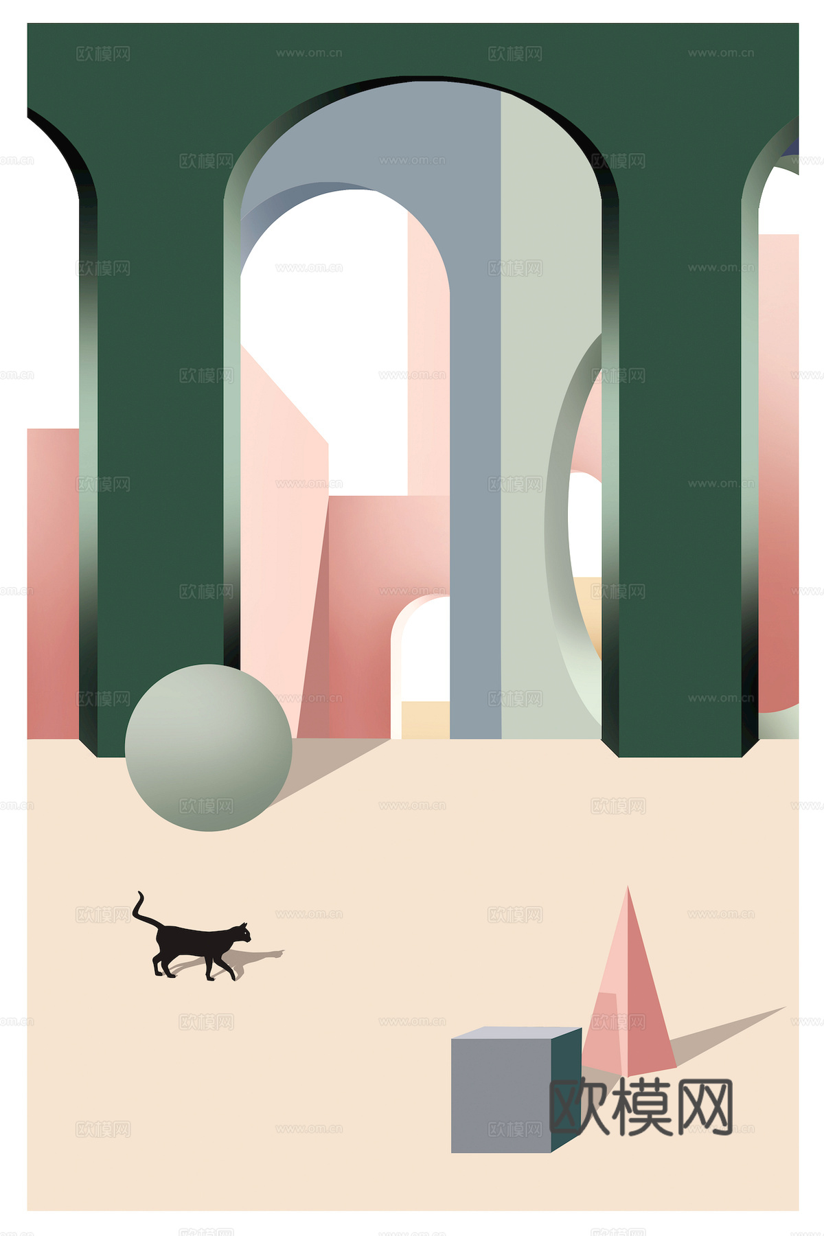 中式新中式挂画壁画水墨字画山水花鸟背景墙壁纸装饰画抽象画油画下载