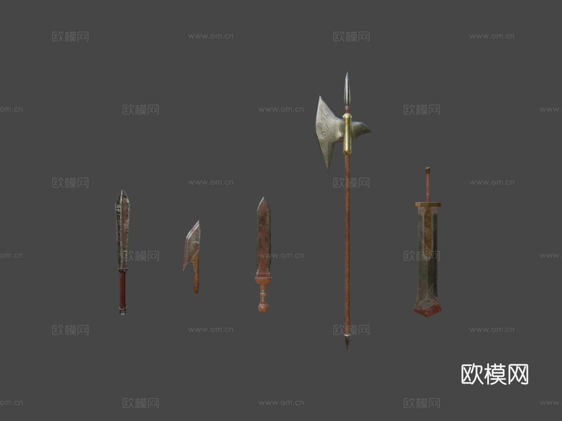 武器阵容3d模型下载（渲染图8）