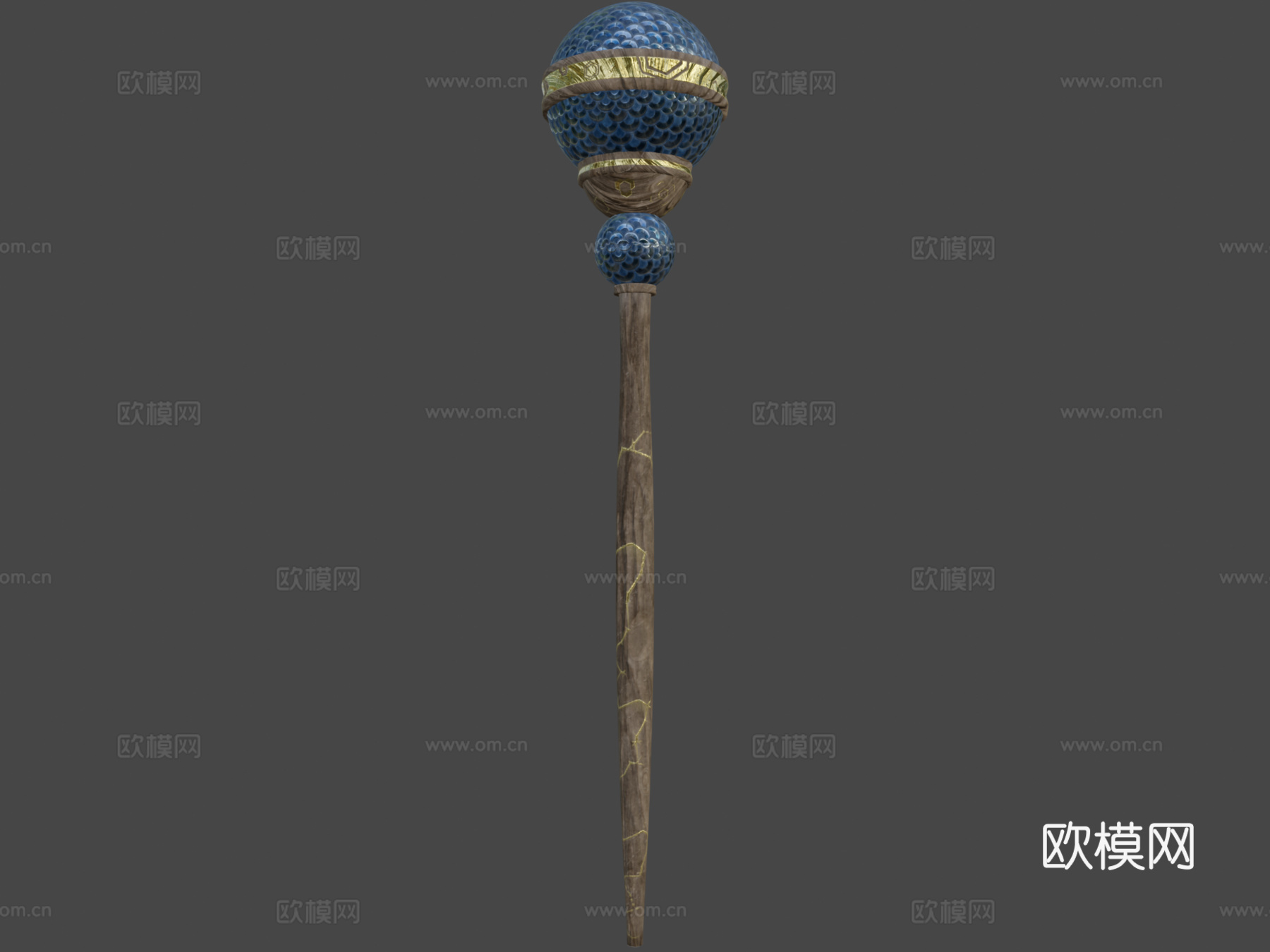 法师法杖3d模型下载（渲染图6）