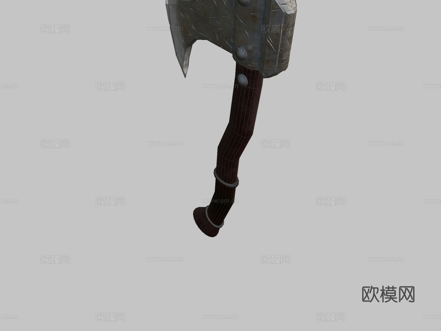 狼噬战斧3d模型下载（渲染图2）