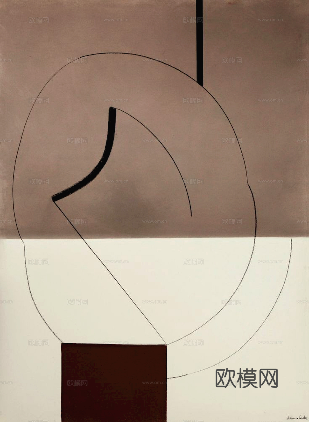 中式新中式挂画壁画水墨字画山水花鸟背景墙壁纸装饰画抽象画油画下载