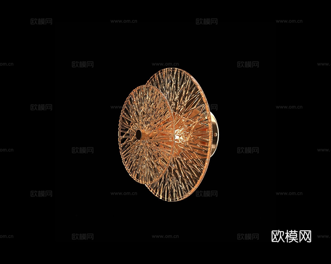 Cloyd 轻奢壁灯3d模型下载（渲染图3）