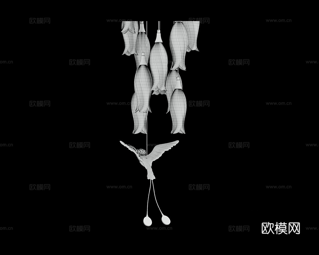 Cloyd 吸顶吊灯3d模型下载（渲染图4）