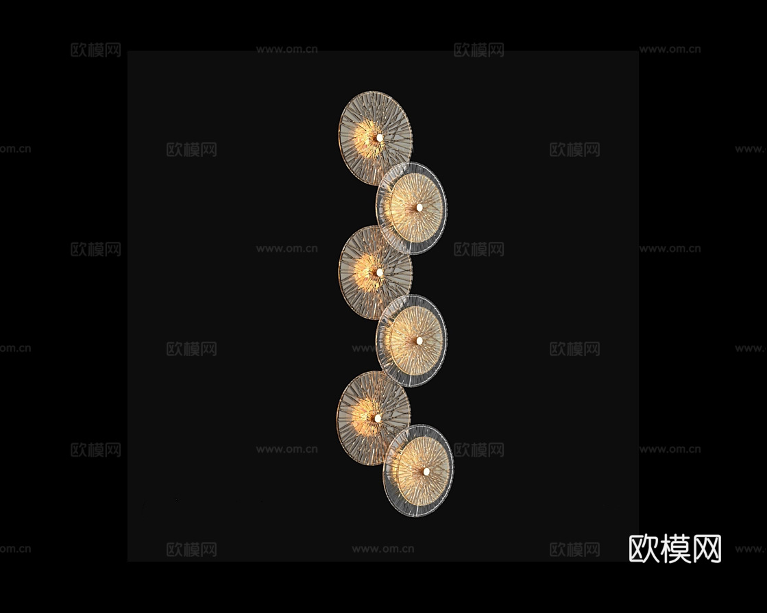 Cloyd 轻奢装饰壁灯3d模型下载（渲染图1）