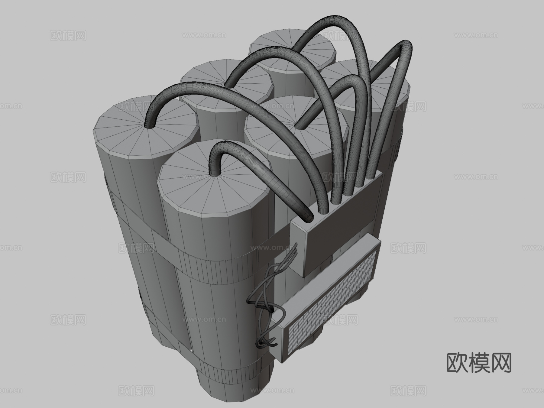炸弹3d模型下载（渲染图3）
