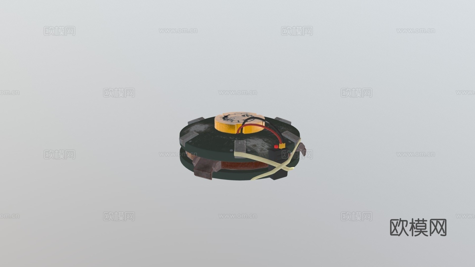 狂鼠地雷3d模型下载（渲染图1）