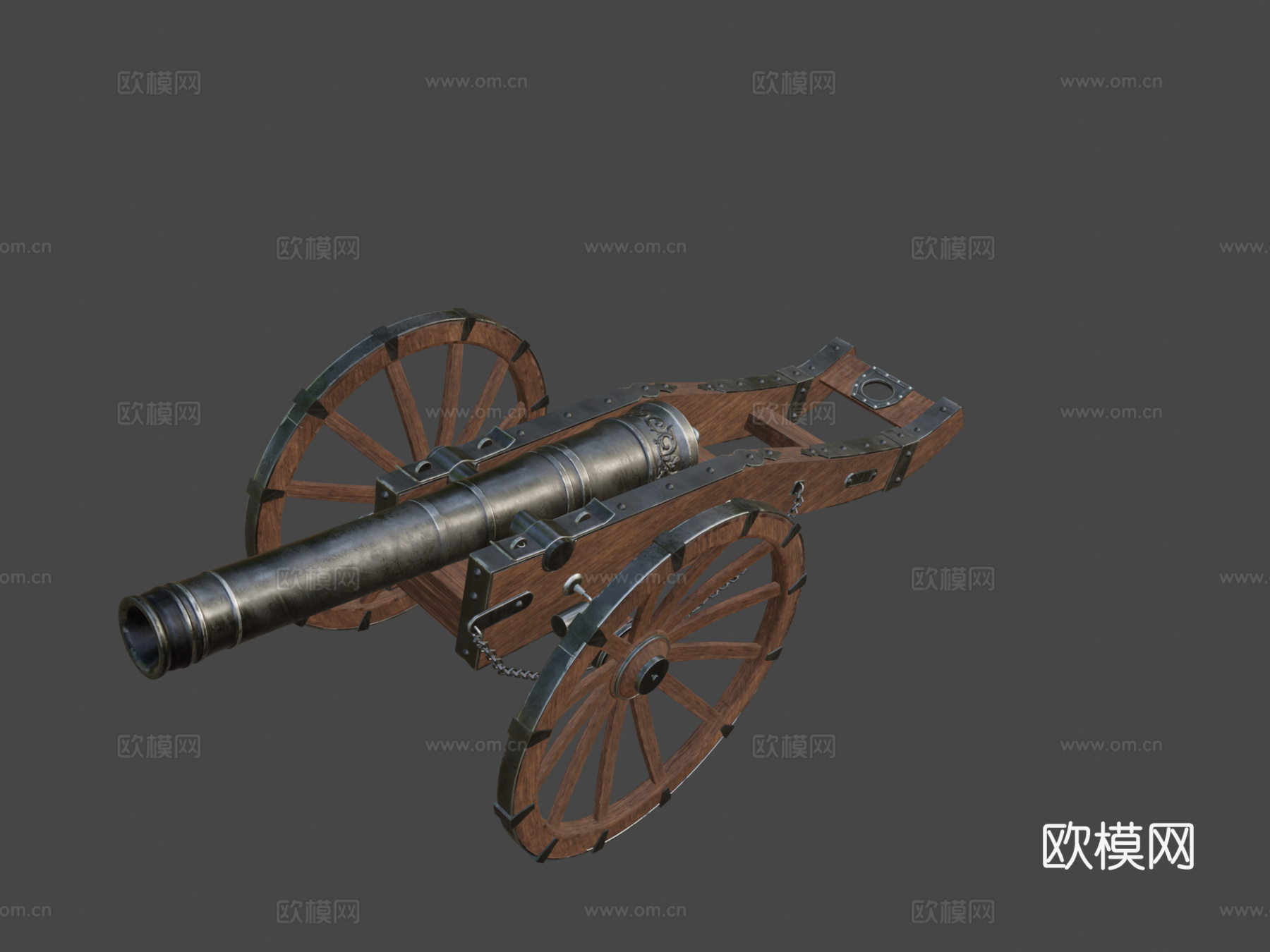 炮CG模型3d模型下载（渲染图8）