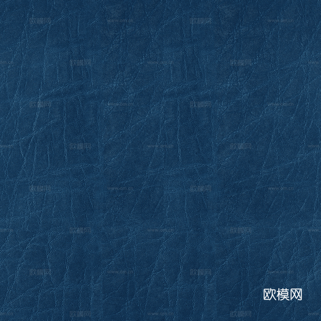 蓝色皮革