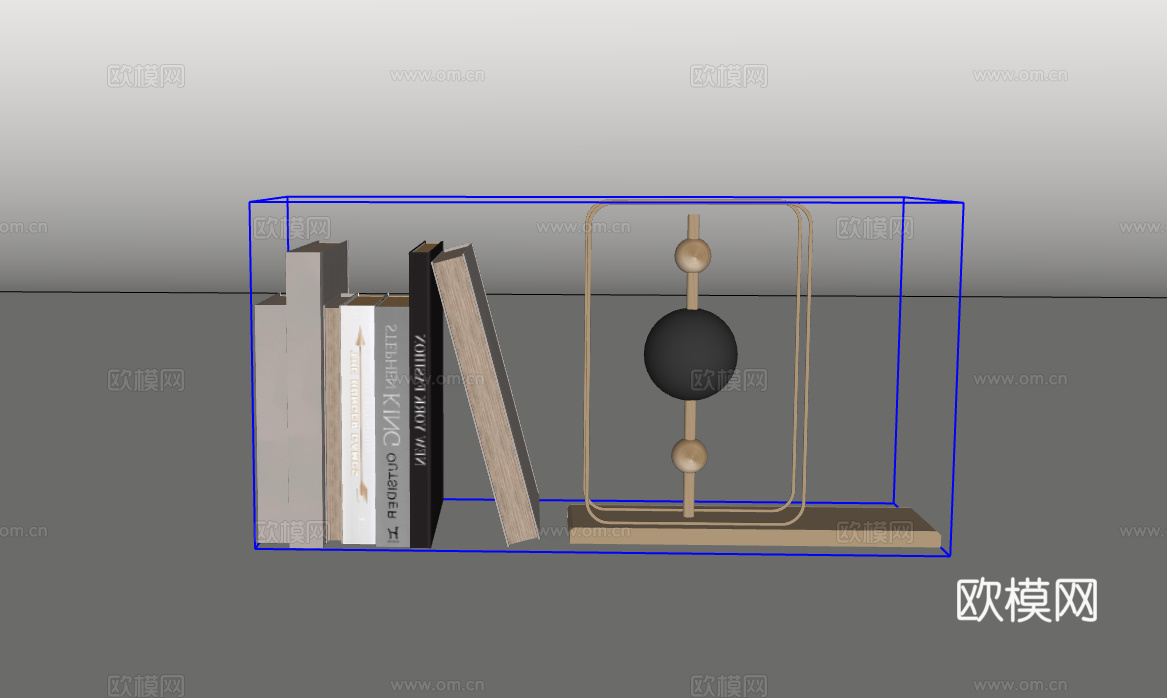 摆件组合su模型