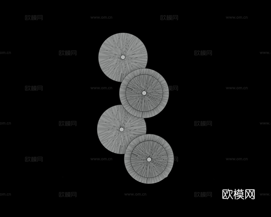 Cloyd 轻奢装饰壁灯3d模型下载（渲染图3）