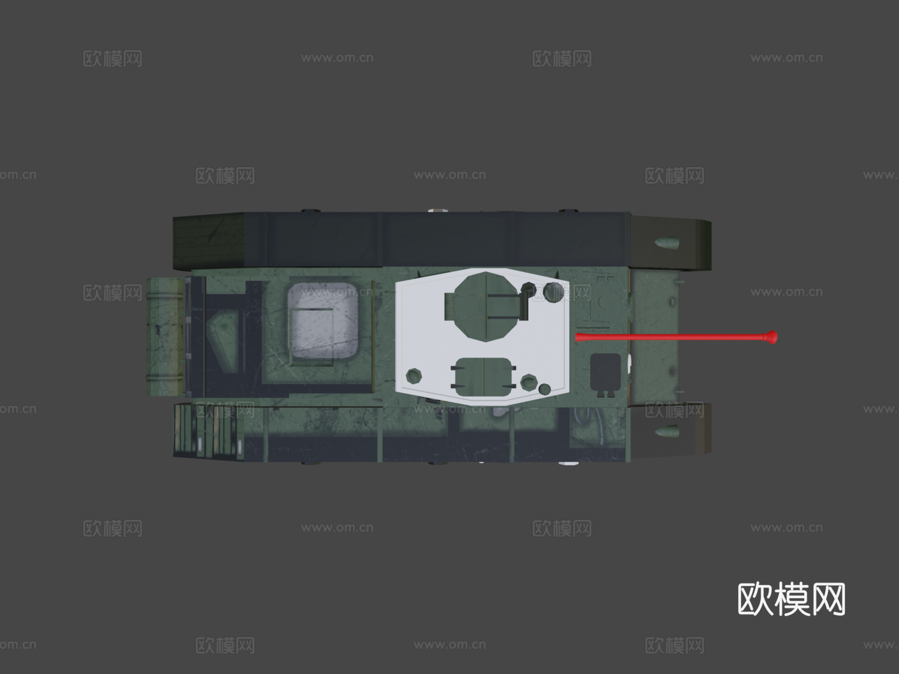 A33卓越者坦克3d模型下载（渲染图6）