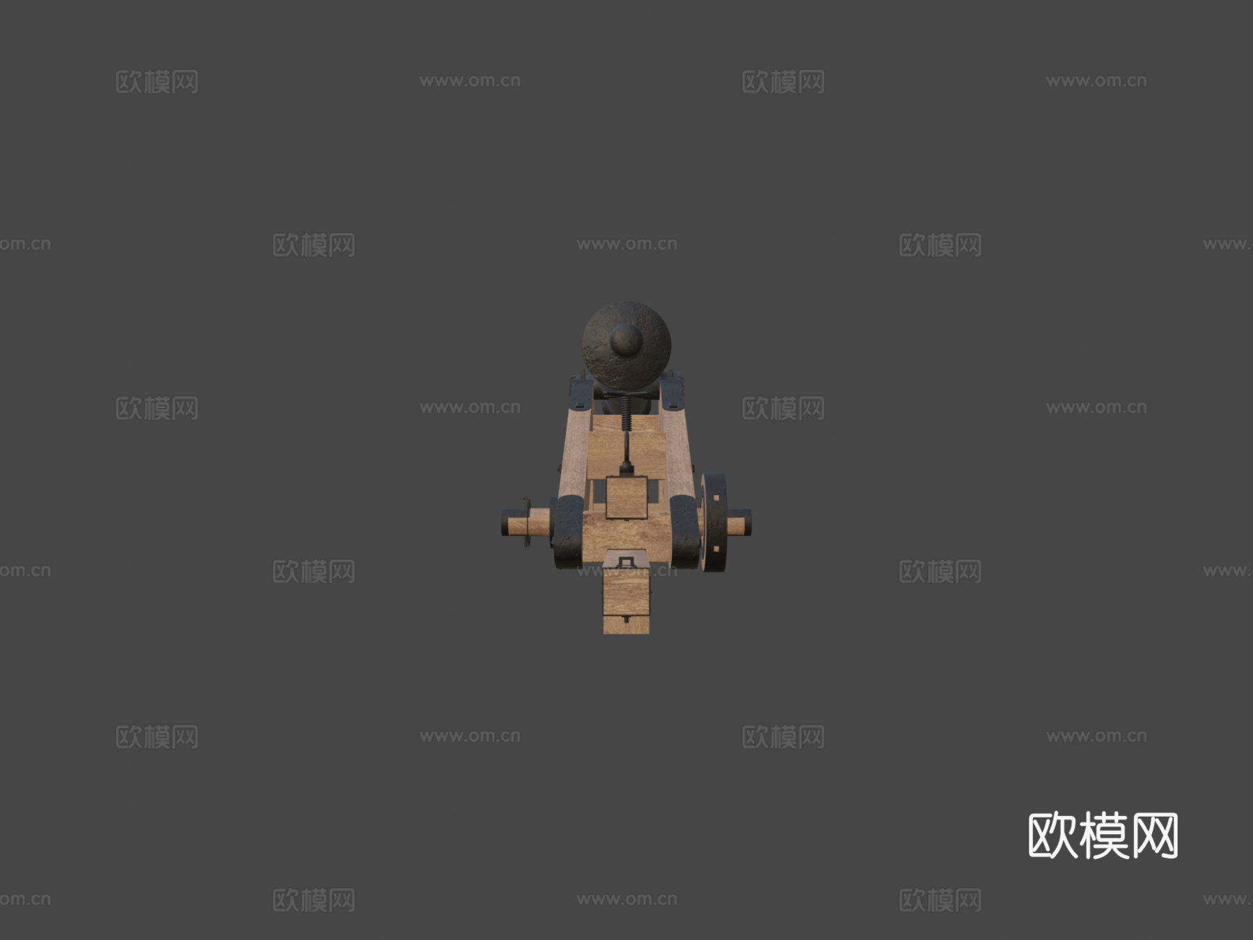 联邦要塞炮台炮3d模型下载（渲染图8）