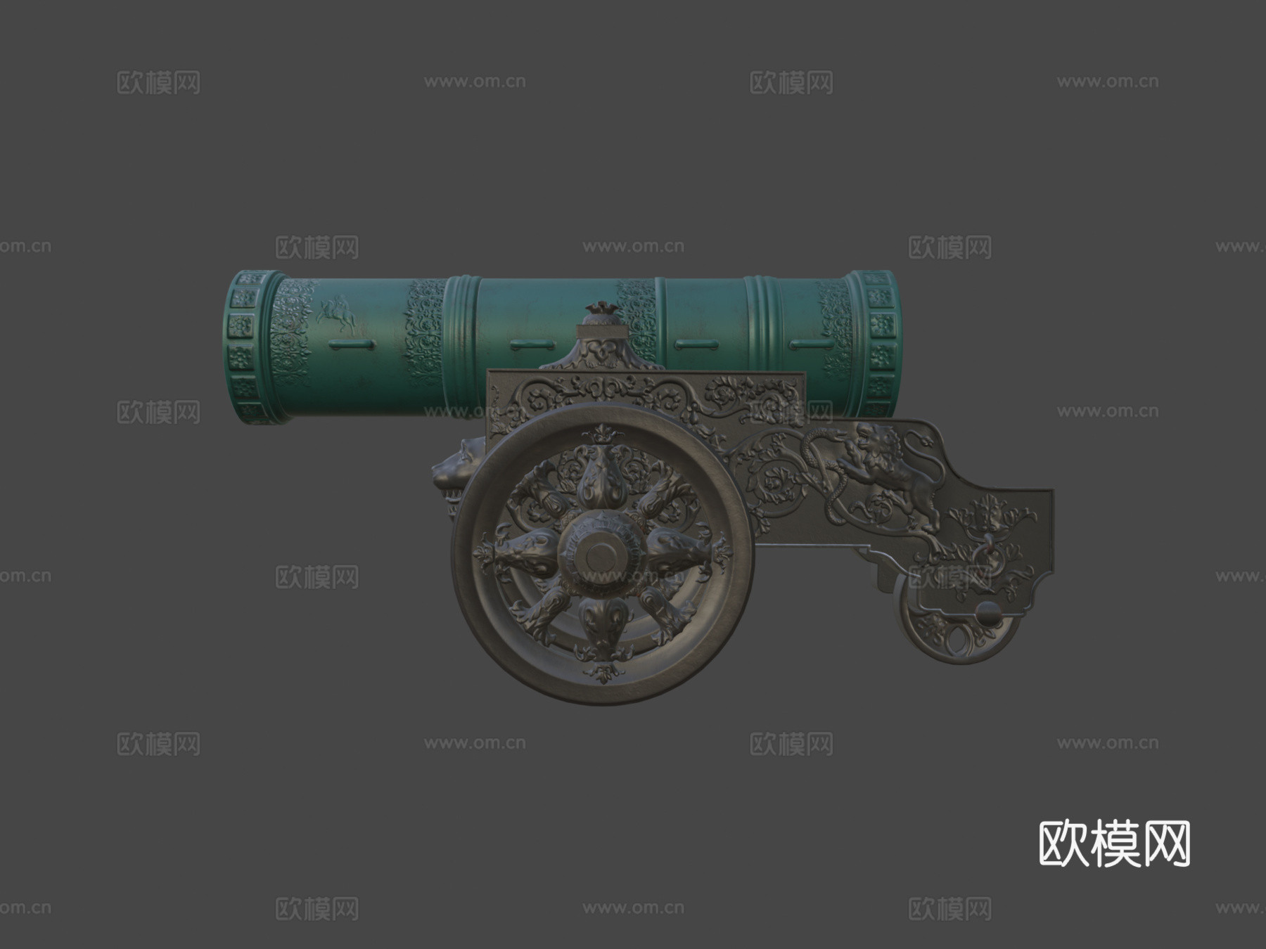 沙皇炮3d模型下载（渲染图6）