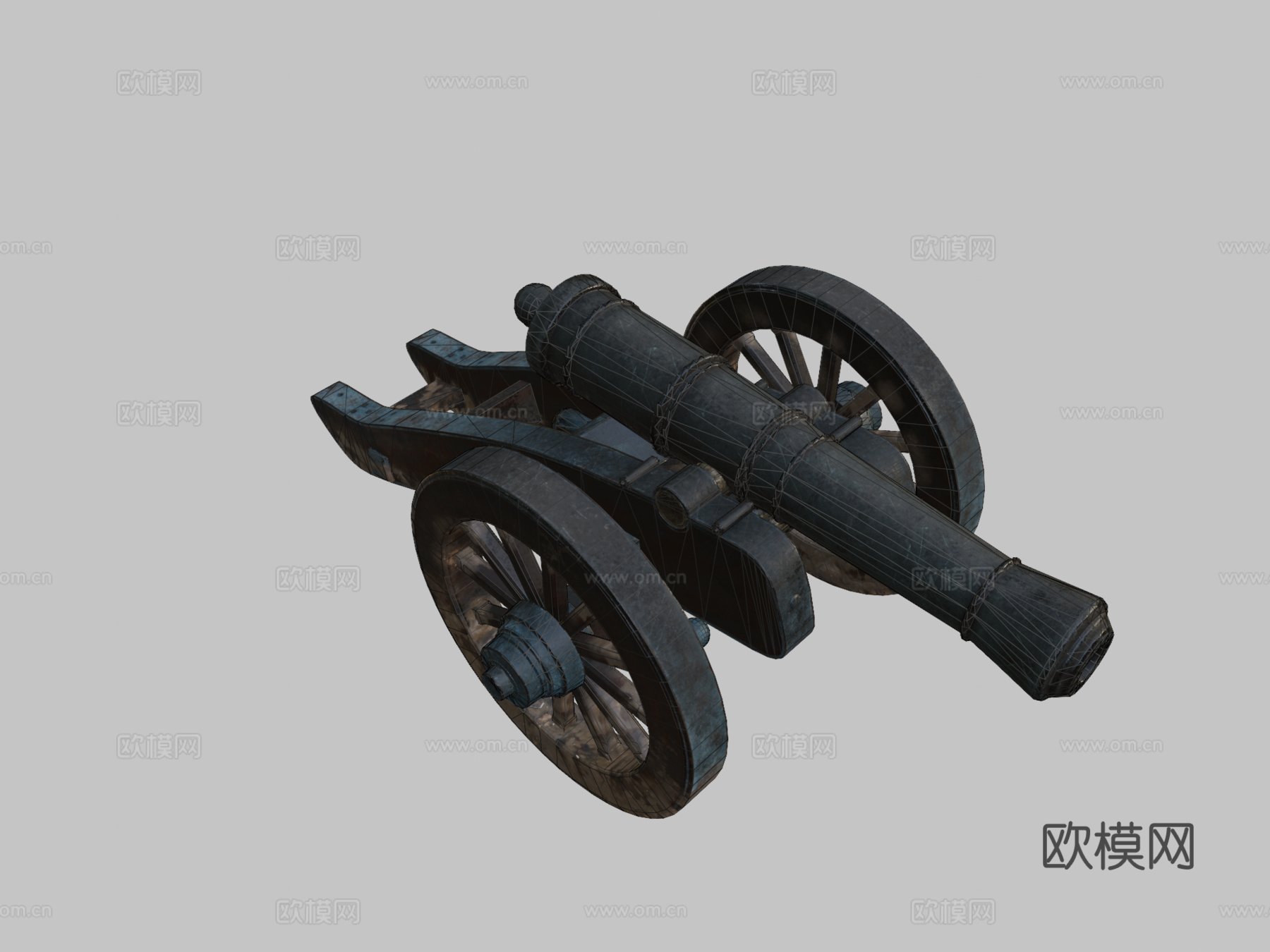 炮CG模型3d模型下载（渲染图2）