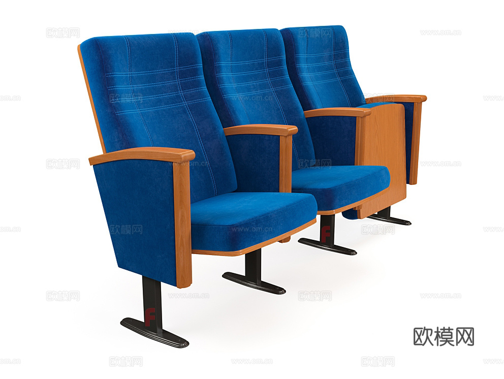 Furnitrade 联排椅 电影椅子3d模型下载（渲染图3）